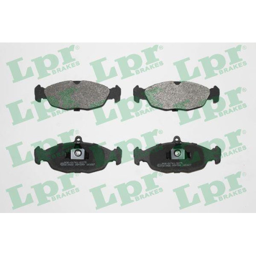 Jeu de 4 plaquettes de frein 05P599 LPR