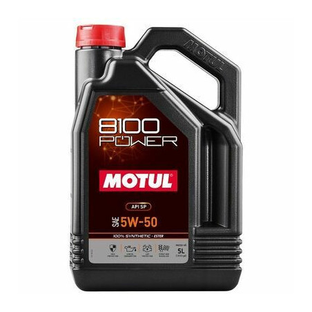 Huile moteur 8100 POWER 5W-50 5L 111812 MOTUL