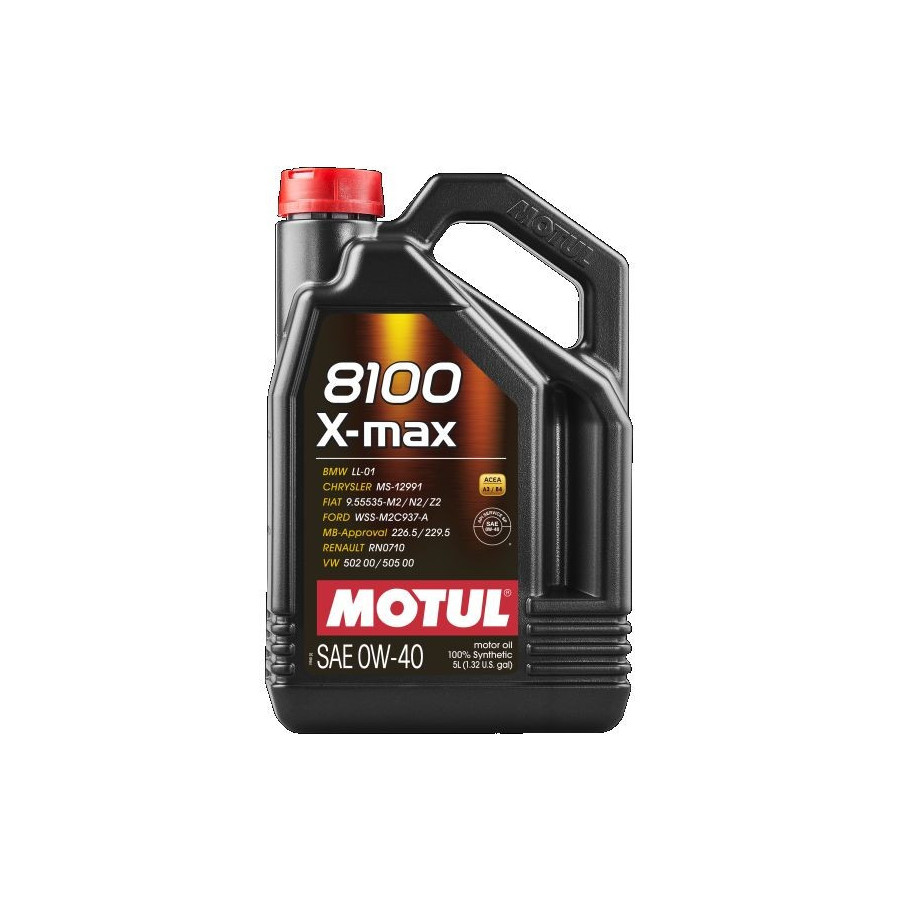 Huile moteur 8100 X-MAX SAE 0W-40 5L 104533 MOTUL