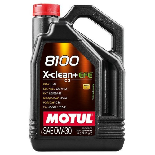 Huile moteur 8100 X-CLEAN+EFE SAE 0W-30 C3 5L 111678 MOTUL