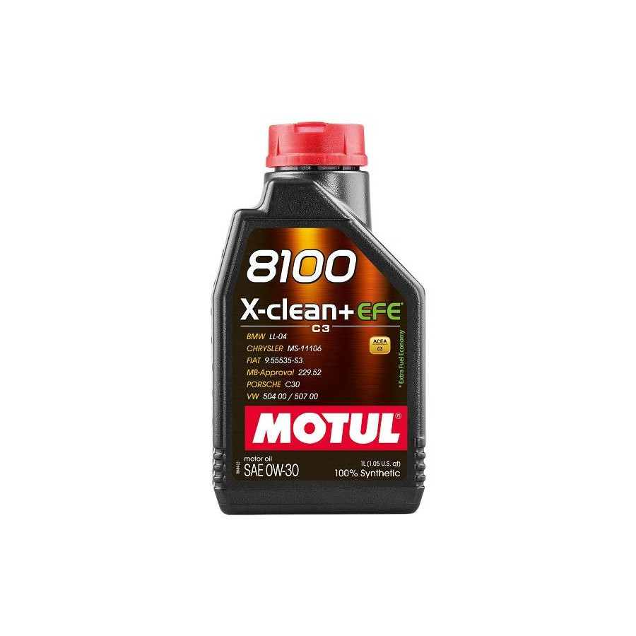 Huile moteur 8100 X-CLEAN+EFE SAE 0W-30 C3 1L 111657 MOTUL