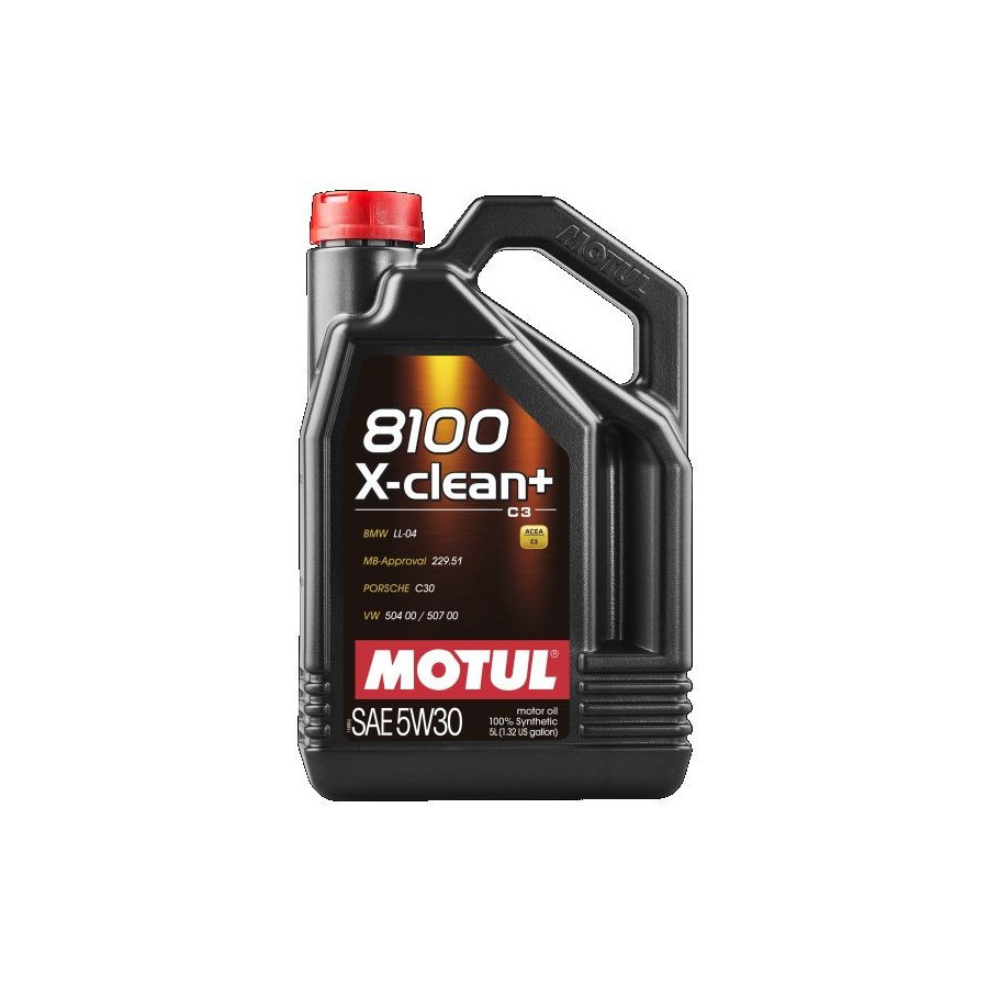 Huile moteur 8100 X-CLEAN+ SAE 5W-30 C3 5L 106377 MOTUL