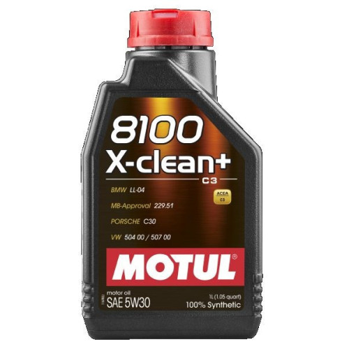 Huile moteur 8100 X-CLEAN+ SAE 5W-30 C3 1L 106376 MOTUL
