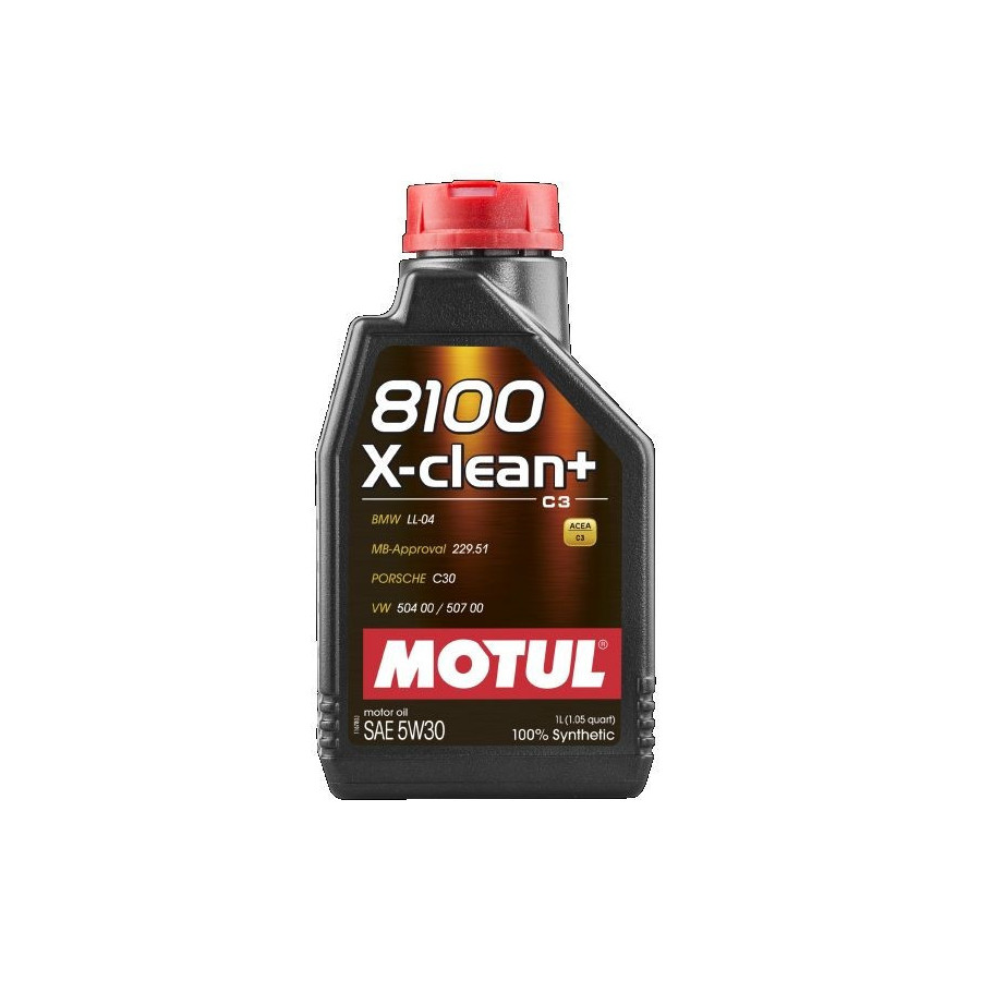 Huile moteur 8100 X-CLEAN+ SAE 5W-30 C3 1L 106376 MOTUL
