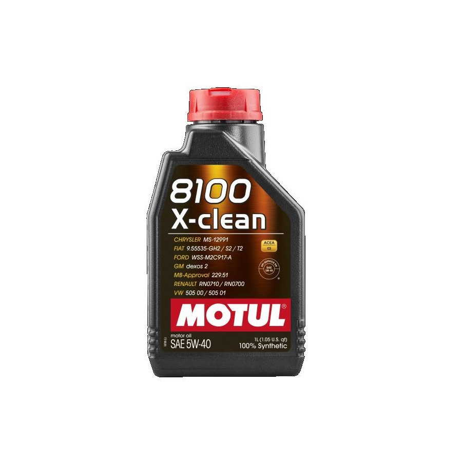 Huile moteur 8100 X-CLEAN SAE 5W-40 1L 102786 MOTUL