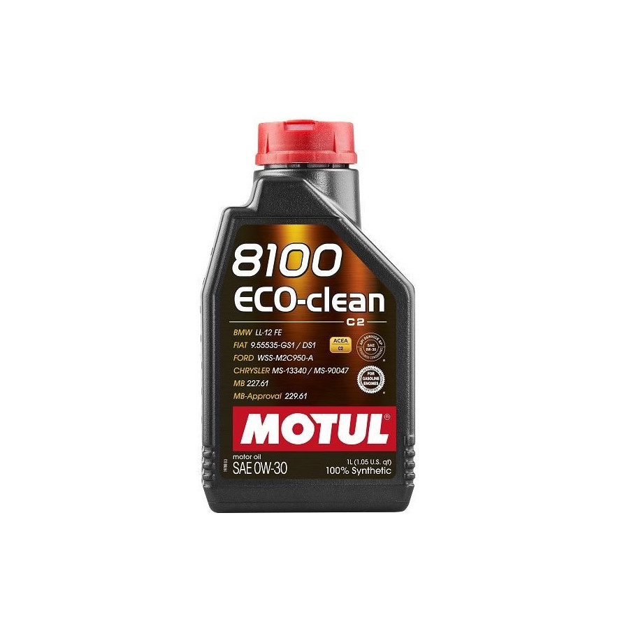 Huile moteur 8100 ECO-CLEAN C2 SAE 0W-30 1L 102888 MOTUL