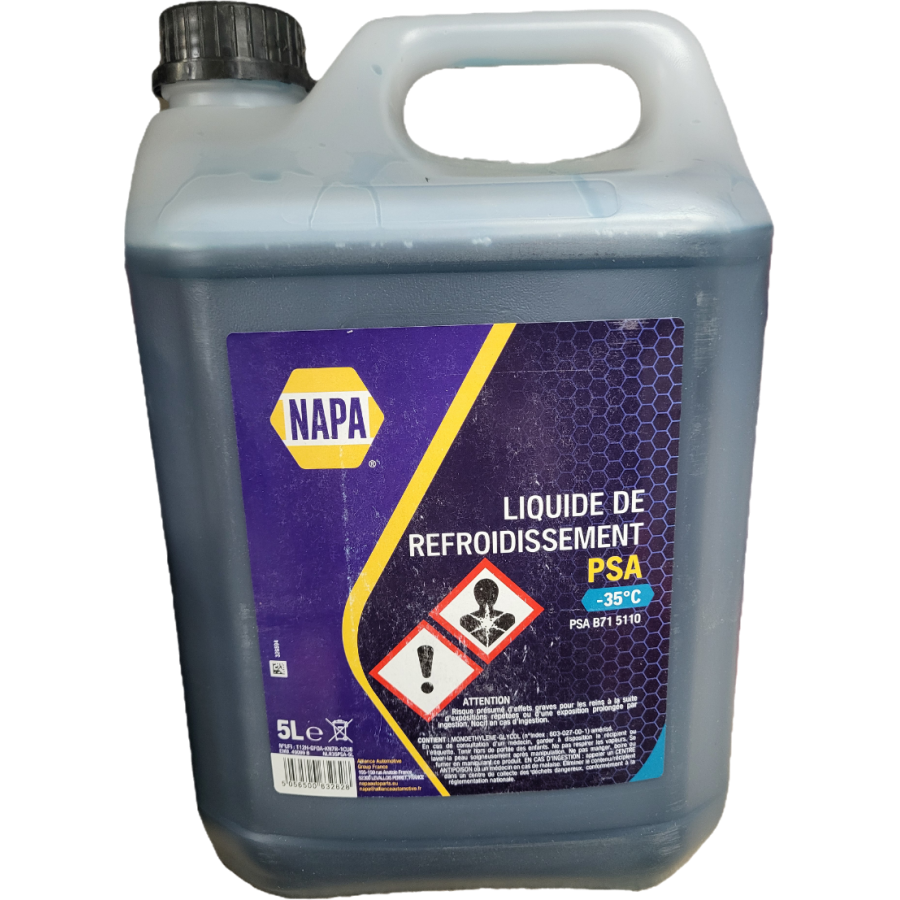 Liquide de refroidissement PSA -35°C 5L NLR35PSA-5L NAPA