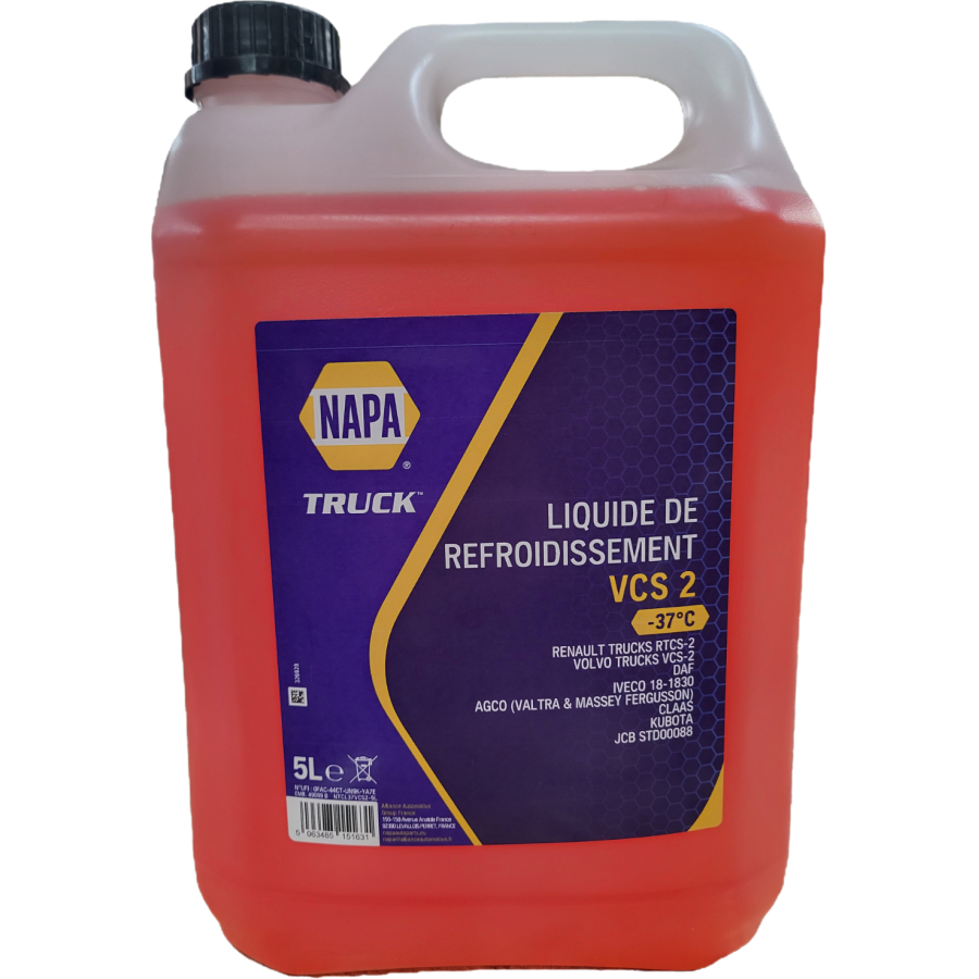 Liquide de refroidissement VCS 2 -37°C 5L NTCL37VCS2-5L NAPA