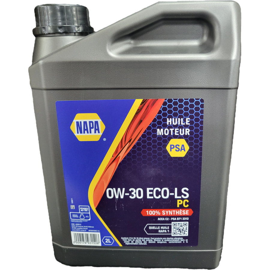 Huile moteur 0W-30 ECO-LS PC 2L NOS0W30C2-2L NAPA