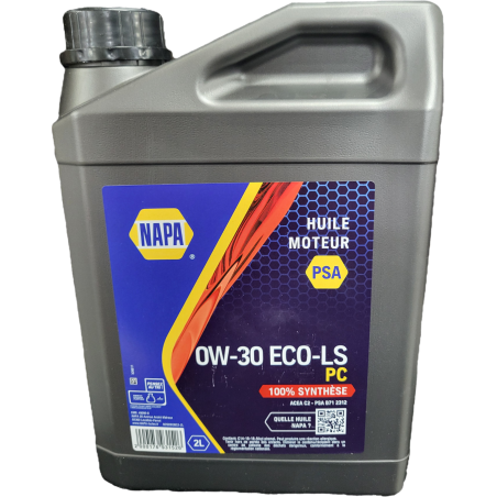 Huile moteur 0W-30 ECO-LS PC 2L NOS0W30C2-2L NAPA