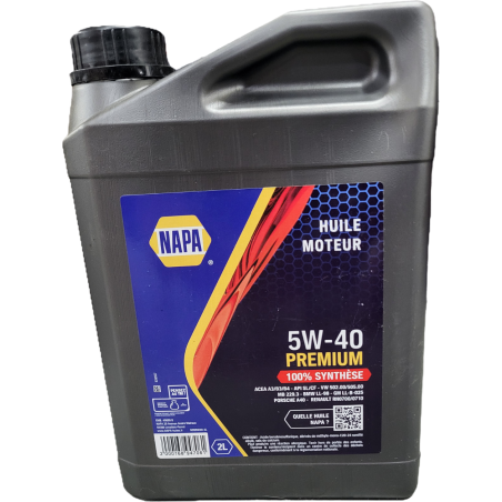 Huile moteur 5W-40 PREMIUM 2L NOS5W40-2L NAPA