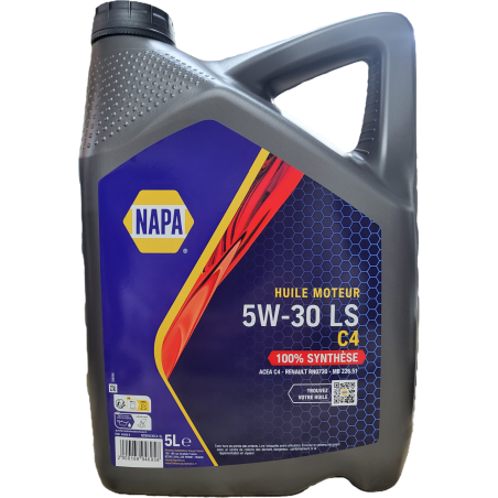 Huile moteur 5W-30 LS C4 5L NOS5W30C4-5L NAPA