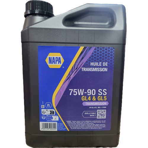 Huile de transmission 75W-90 SS GL5 & GL4 2L NOG75W90-2L NAPA