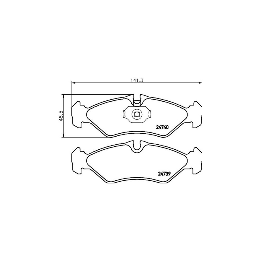 Plaquettes de frein MDB3016 MINTEX
