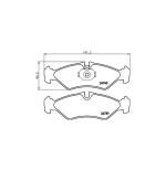 Plaquettes de frein MDB3016 MINTEX