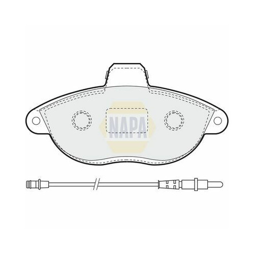 Plaquettes de frein NBP1274 NAPA