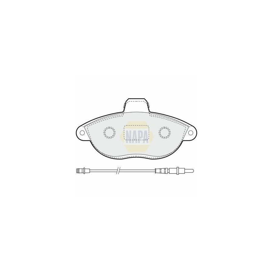 Plaquettes de frein NBP1274 NAPA