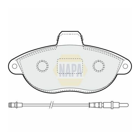 Plaquettes de frein NBP1274 NAPA