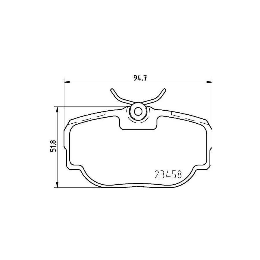 Plaquettes de frein MDB2470 MINTEX