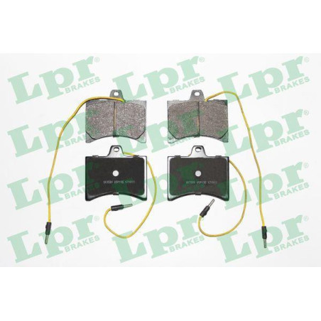 Jeu de 4 plaquettes de frein 05P195 LPR