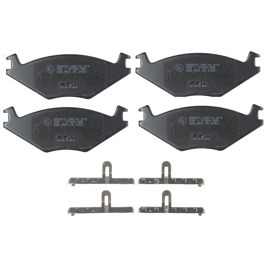 [EMBHS] Jeu de 4 plaquettes de frein ABP1097 AUTOMOTOR
