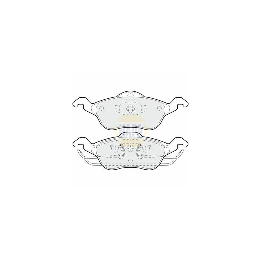 Jeu de 4 plaquettes de frein NAPA NBP1006 | MSC Auto Pièces