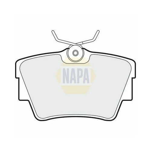 Jeu de 4 plaquettes de frein NAPA NBP1394 | MSC Auto Pièces