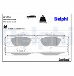 Jeu de 4 plaquettes de frein LP1734 DELPHI