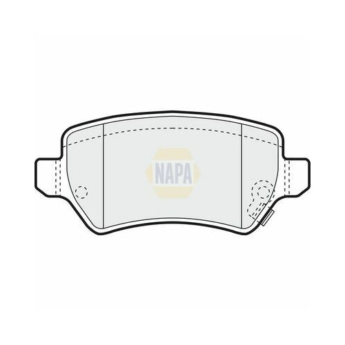 Jeu de 4 plaquettes de frein NBP1325 NAPA