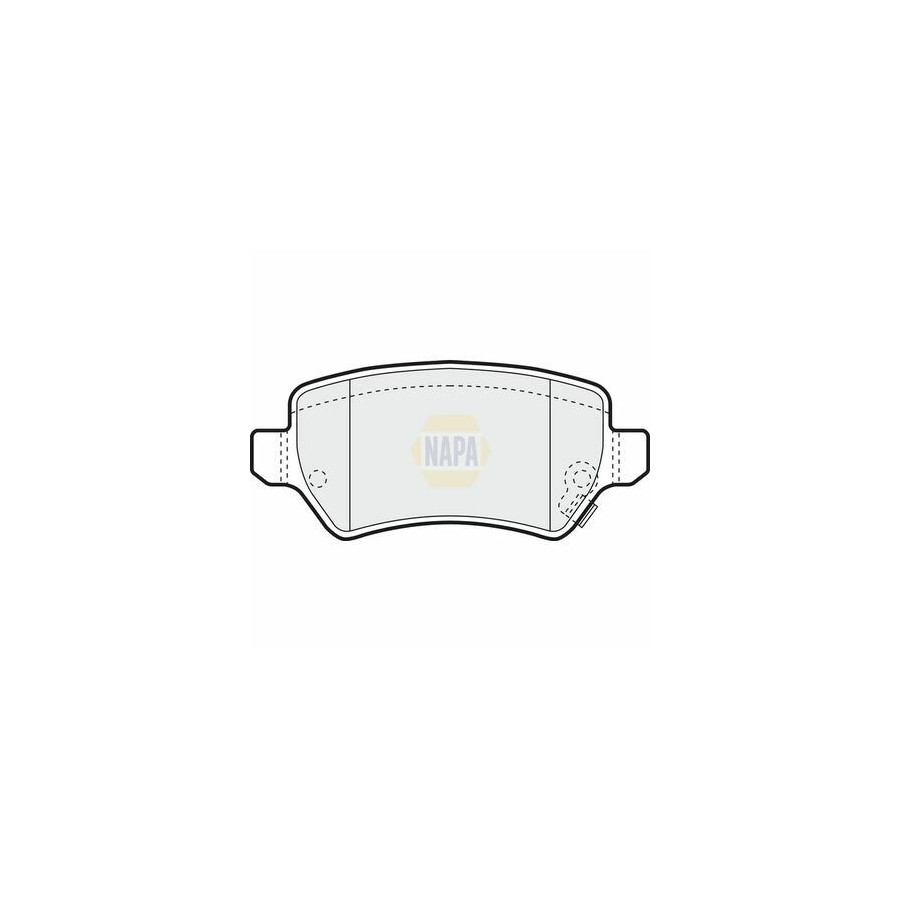 Jeu de 4 plaquettes de frein NBP1325 NAPA