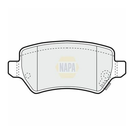 Jeu de 4 plaquettes de frein NBP1325 NAPA