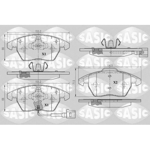 Plaquettes de frein 6216004 SASIC