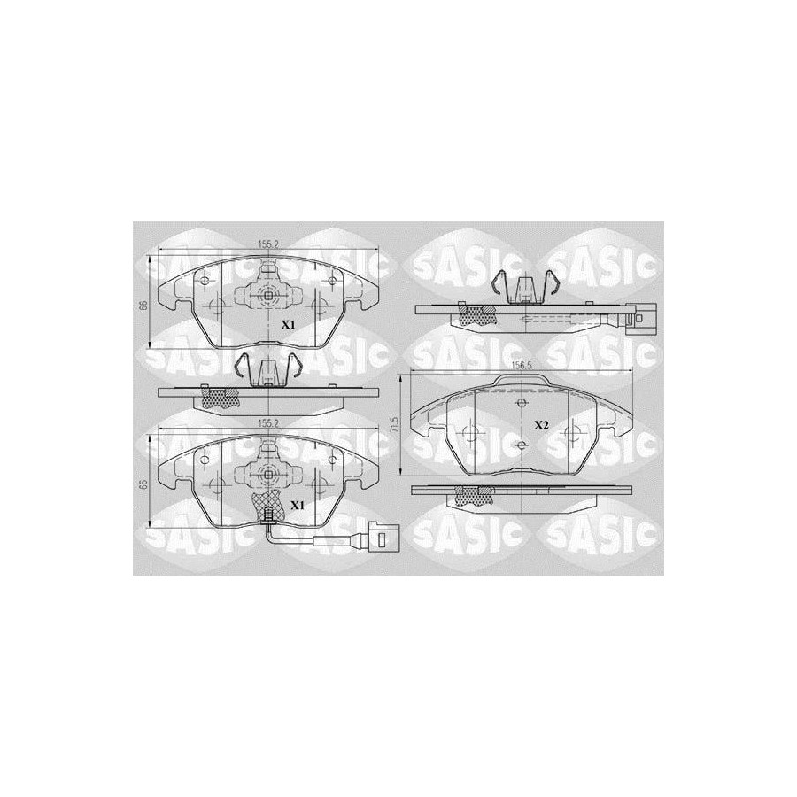 Plaquettes de frein 6216004 SASIC
