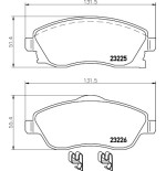 Plaquettes de frein MDB2073 MINTEX