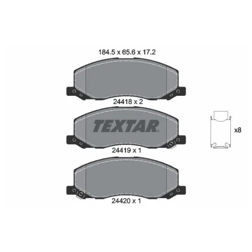 [EMBHS] Plaquettes de frein 2441801 TEXTAR