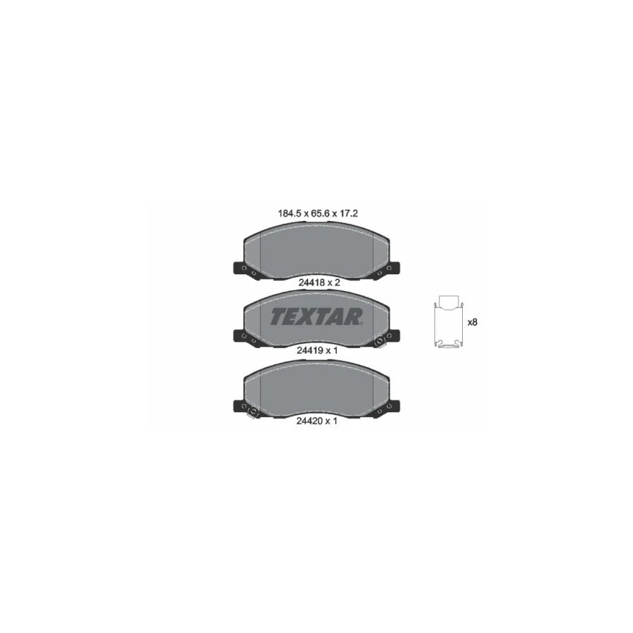 [EMBHS] Plaquettes de frein 2441801 TEXTAR