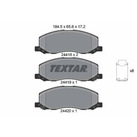 [EMBHS] Plaquettes de frein 2441801 TEXTAR