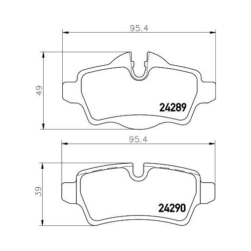 Plaquettes de frein MDB2930 MINTEX