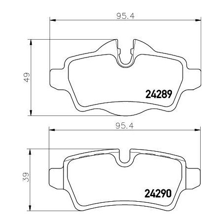 Plaquettes de frein MDB2930 MINTEX