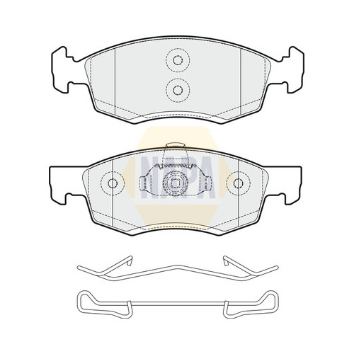 Plaquettes de frein NBP1436 NAPA