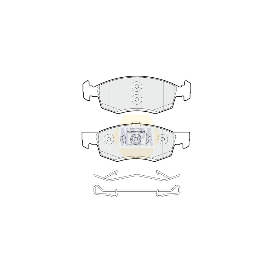 Plaquettes de frein NBP1436 NAPA