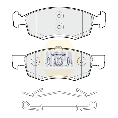 Plaquettes de frein NBP1436 NAPA