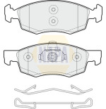 Plaquettes de frein NBP1436 NAPA