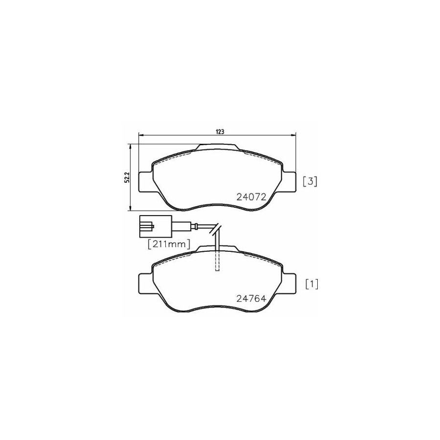 Plaquettes de frein MDB3019 MINTEX