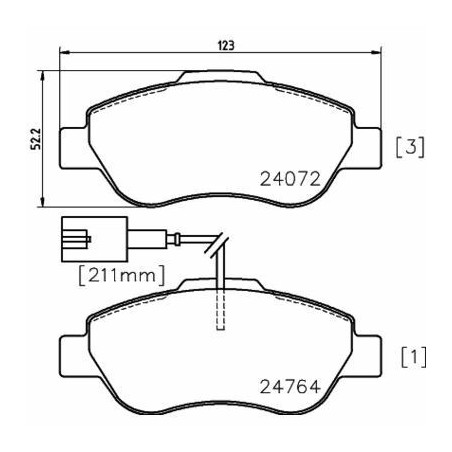 Plaquettes de frein MDB3019 MINTEX