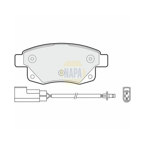 Plaquettes de frein NBP1230 NAPA
