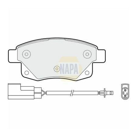 Plaquettes de frein NBP1230 NAPA