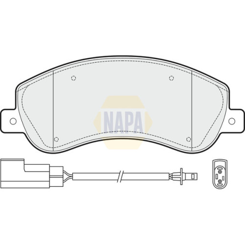 Plaquettes de frein NBP1557 NAPA