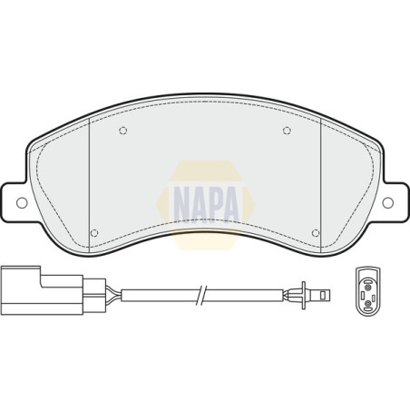 Plaquettes de frein NBP1557 NAPA