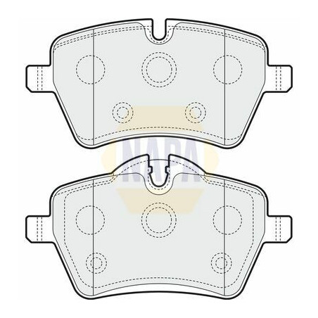 Plaquettes de frein NBP1197 NAPA